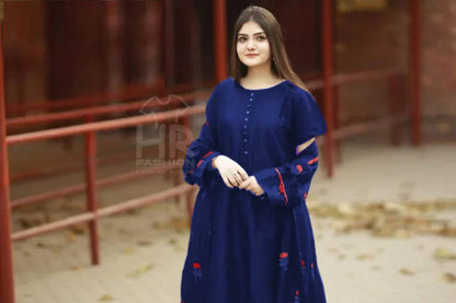 Flower Embroidered Gown